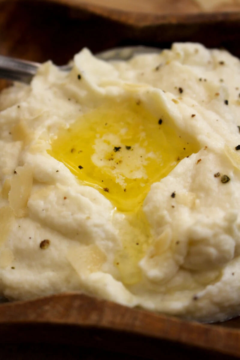 Asiago Mashed Cauliflower