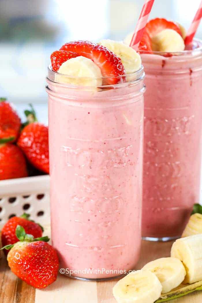 Strawberry Banana Smoothies