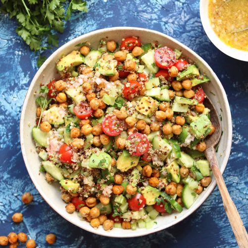 Avocado & Garbanzo Bean Quinoa Salad