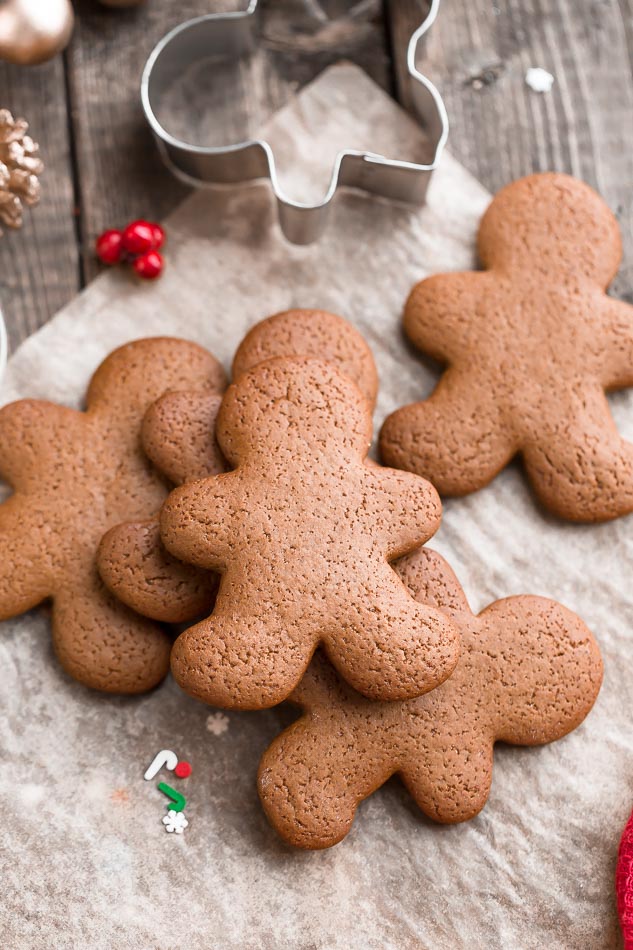 Keto Gingerbread Men And Reindeer Cookies