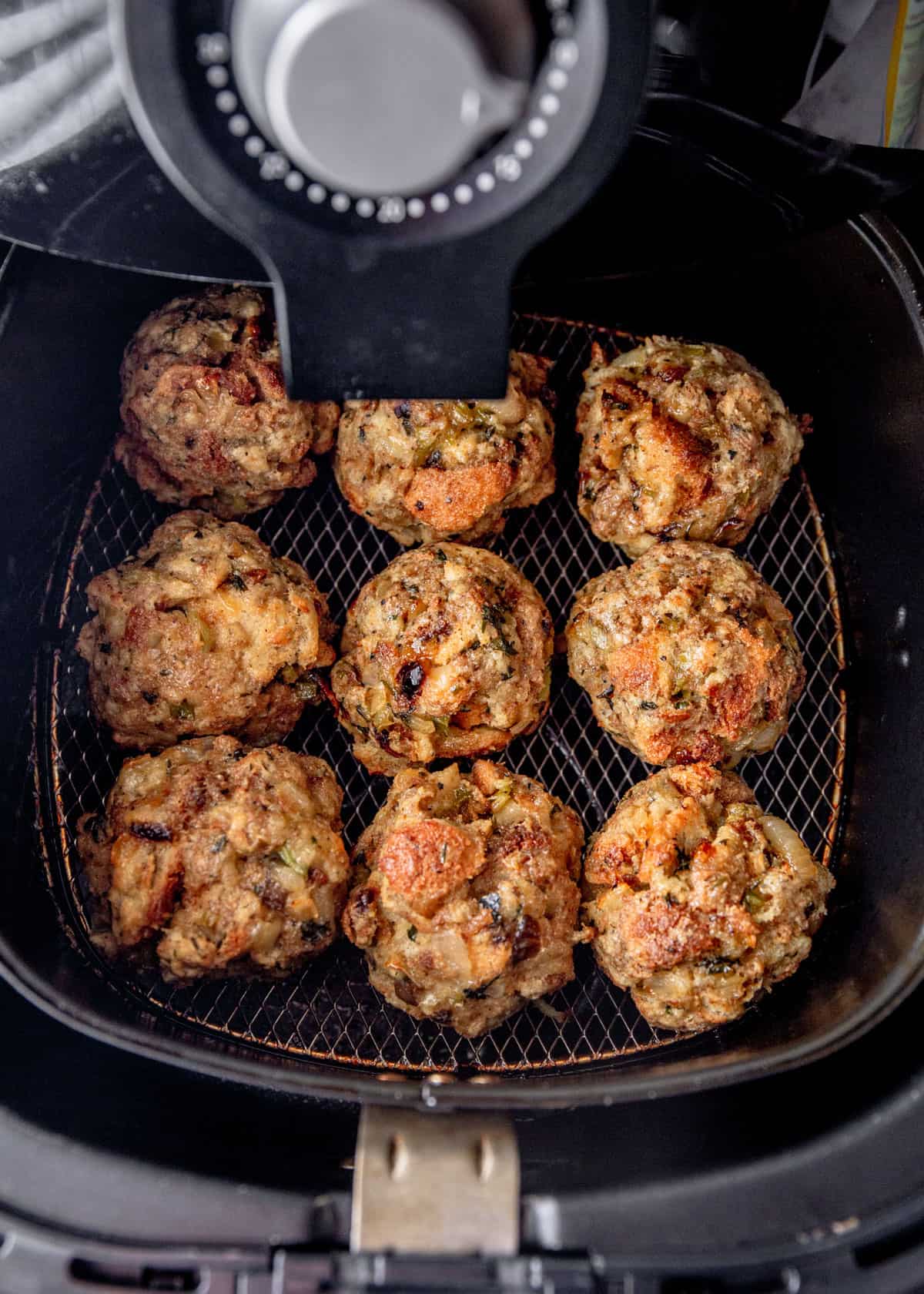 Vegetarian Air Fryer Stuffing Balls