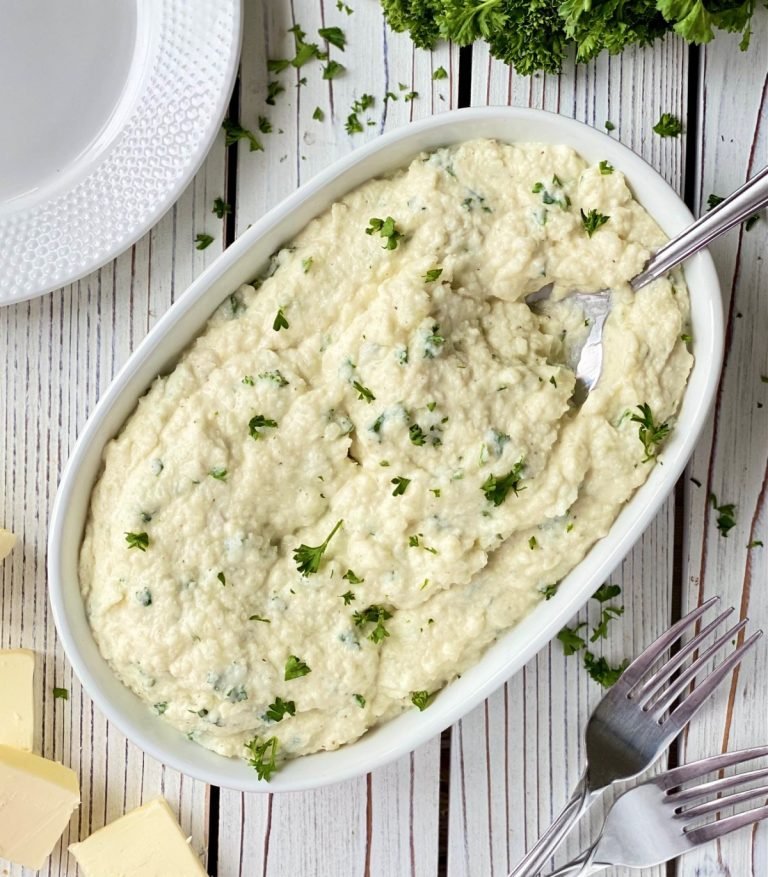Asiago Mashed Cauliflower