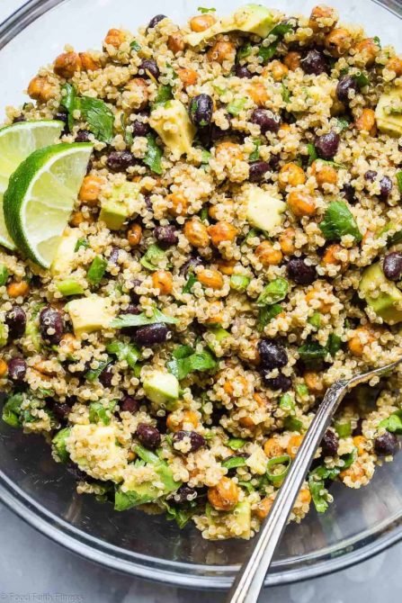 Avocado & Garbanzo Bean Quinoa Salad