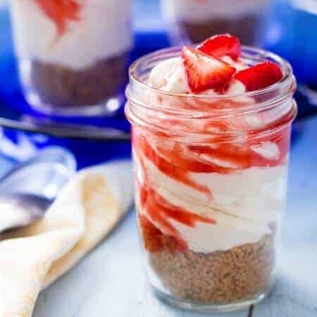 Strawberry Cheesecake Sundaes