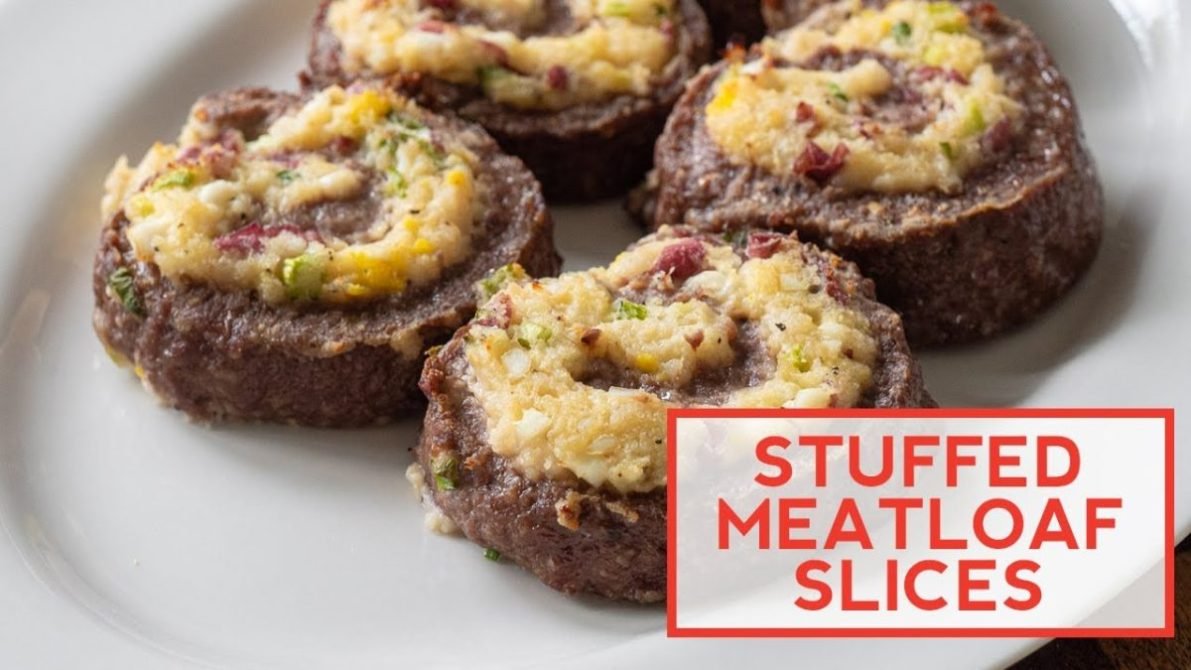 Stuffed Meat Loaf Slices