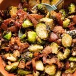 Air-Fryer Honey Brussels Sprouts With Ham