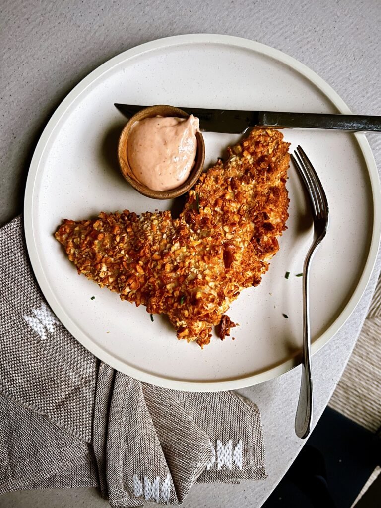 Air-Fryer Pretzel-Crusted Catfish