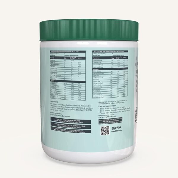 SEPE Pro 360 Nephro LP - Non-Dialysis Care Nutritional Protein Drink (Vanilla Flavour) No Added Sugar, Special Dietary Supplement for Kidney/Renal Health, 400 Gm