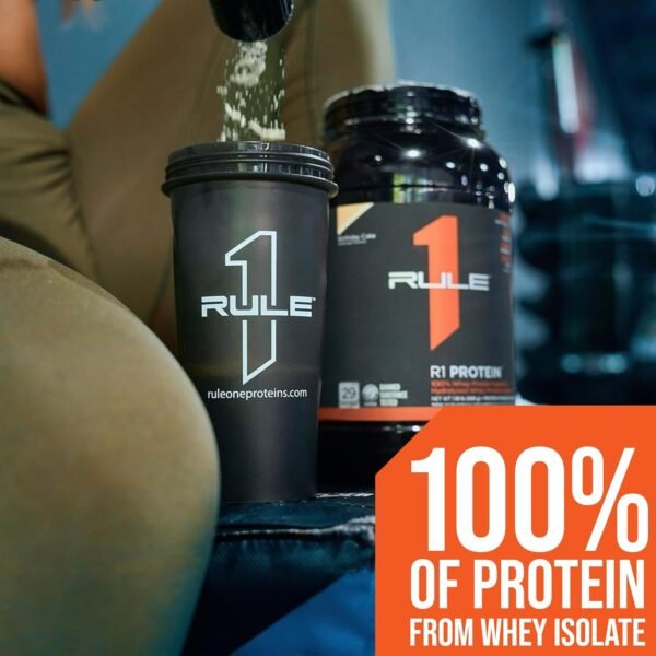 Rule One Proteins R1 Protein - 25g Fast-Acting, Super-Pure 100% Isolate and Hydrolysate Protein Powder with 6g BCAAs (2 Pounds*, Vanilla Créme)