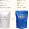 ICONIC Protein Powder, Vanilla Bean - Sugar Free, Low Carb Protein Powder - Lactose Free, Gluten Free, Non-GMO - 20g Grass Fed Whey & Casein Protein - Keto Friendly, 1 lb Pouch (18 Servings)