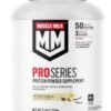 Muscle Milk Pro Series Protein Powder Supplement, Intense Vanilla, 5 Pound, 28 Servings, 50g Protein, 3g Sugar, 20 Vitamins & Minerals, NSF Certified for Sport, Workout Recovery, Packaging May Vary