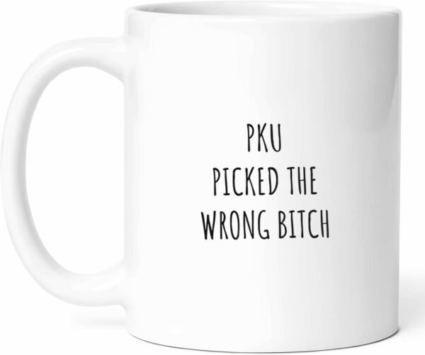 Pku Mug - Health Awareness Coffee Cup - Funny Gift For Pku Patients - Dietary Management Novelty Drinkware - Health Condition Tea Mugs - Special Diet Hot And Cold Drink Cups - Rare Condition Gift -