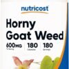 Nutricost Horny Goat Weed Extract (Epimedium) - 180 Capsules, 180 Servings, 600mg Per Capsule