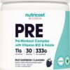 Nutricost Pre-Workout Powder for Women, Blue Raspberry, 30 Servings