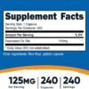 Nutricost Ox Bile Capsules 125mg, 240 Capsules - Non-GMO
