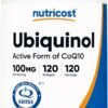 Nutricost Ubiquinol Softgels (120 Softgels | 100 mg Per Serving) - Superior Absorption Antioxidant | Active Form of CoQ10 - Gluten Free, Non-GMO