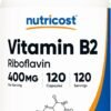 Nutricost Vitamin B2 (Riboflavin) 400mg, 120 Capsules - Gluten Free, Non-GMO