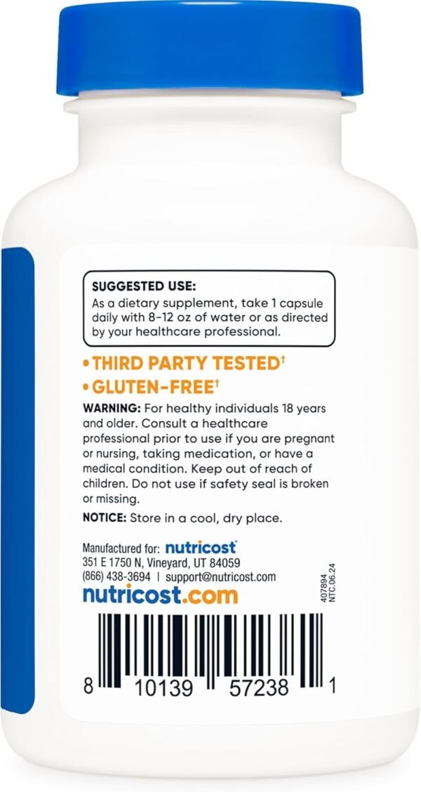 Nutricost Zinc + Copper Capsules (120 Servings)(15MG Zinc + 2MG Copper Per Serving) - Non GMO, Vegetarian