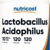Nutricost Lactobacillus Acidophilus 10 Billion CFU, 120 Vegetarian Capsules