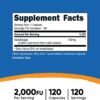Nutricost Nattokinase 2,000FU, 120 Capsules - Gluten Free, Non-GMO, Vegetarian Friendly