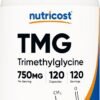 Nutricost TMG (Trimethylglycine) 750mg, 120 Capsules