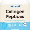 Nutricost Grass-Fed Collagen Powder 1LB (454 G) - Bovine Collagen Hydrolysate (Unflavored) - Collagen Peptides