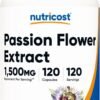 Nutricost Passion Flower Extract (1,500mg Equivalent) 120 Capsules - Gluten Free, Non-GMO, and Vegetarian Friendly