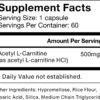 Momentous Acetyl-Carnitine, 60 Servings