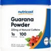 Nutricost Guarana Extract Powder 100 Grams - Natural Brazilian Herbal Caffeine/Energizer Supplement