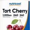 Nutricost Tart Cherry Extract 3000mg Equivalent (from 300mg of 10:1 Extract), 240 Vegetarian Capsules - Gluten Free, Non-GMO