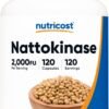 Nutricost Nattokinase 2,000FU, 120 Capsules - Gluten Free, Non-GMO, Vegetarian Friendly