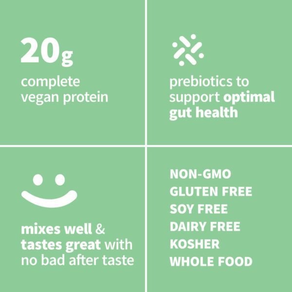 Sprout Living Epic Protein, Plant Based Protein & Superfoods Powder, Vanilla Lucuma Powder | 20 Grams Organic Protein Powder, Vegan, Non Dairy, Non-GMO, Gluten Free, Low Sugar (2 Pound, 24 Servings)