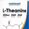 Nutricost L-Theanine 200mg, 240 Capsules - Double Strength