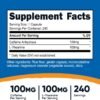 Nutricost Caffeine with L-Theanine, 100mg of Each, 240 Capsules, 240 Servings - Non-GMO and Gluten Free