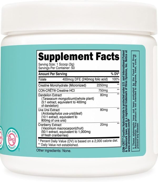 Nutricost Creatine Monohydrate Powder for Women, Micronized, Unflavored, 50 Servings - Vegetarian, Non-GMO, Gluten Free
