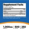 Nutricost L-Lysine 1000mg Per Serving, 250 Servings, 500 Capsules - Gluten Free, Non-GMO, 500mg Per Capsule