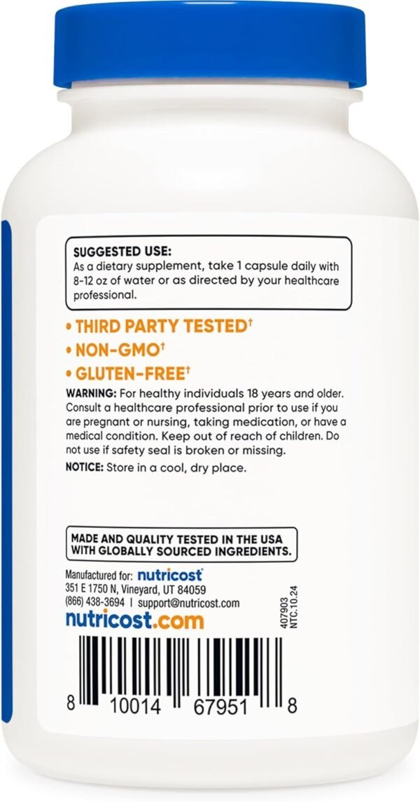 Nutricost TMG (Trimethylglycine) 750mg, 120 Capsules