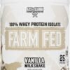 Axe & Sledge Supplements Farm Fed 100% Whey Protein Isolate with Digestive Enzymes (Vanilla Milkshake V2)