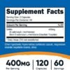 Nutricost SAM-e (S-Adenosyl-L-Methionine) 400mg Per Serving, 60 Servings, 200mg Per Capsule, 120 Capsules - Non-GMO, Gluten Free SAMe, Vegetarian