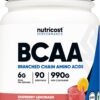 Nutricost BCAA Powder 2:1:1 (Raspberry Lemonade, 90 Servings)