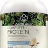 PlantFusion Complete Vegan Protein Powder - Plant Based Protein Powder with BCAAs, Digestive Enzymes and Pea Protein - Keto, Gluten Free, Soy Free, Non-Dairy, No Sugar, Non-GMO - Vanilla Bean 5lb Bulk