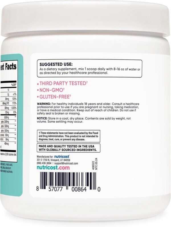 Nutricost BCAA for Women (Strawberry Lemonade, 30 Servings) - Formulated Specifically for Women - Non-GMO and Gluten-Free