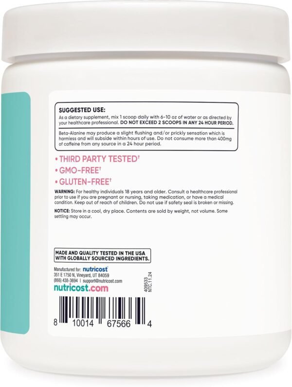 Nutricost Pre-Workout Powder for Women, Blue Raspberry, 30 Servings
