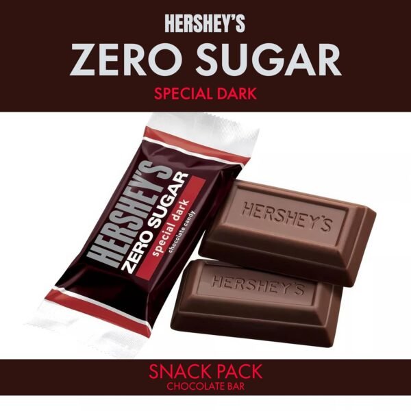 Special Dark Miniatures Zero Sugar - 2 Pounds Approx 100 Pieces - Individually Wrapped Dark Chocolate Bars Sugar Free Candy