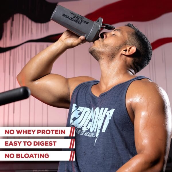 REDCON1 MRE Lite Whole Food Protein Powder, Vanilla Milkshake - Low Carb & Whey Free Meal Replacement with Animal Protein Blends - Easy to Digest Supplement Made with MCT Oils (30 Servings)