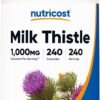 Nutricost Milk Thistle 1,000mg Equivalent, 240 Capsules - 250mg of 4:1 Extract - Vegan, Non-GMO and Gluten Free