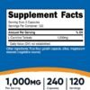 Nutricost L-Carnitine Tartrate 1,000mg, 240 Capsules - 500mg Per Capsule, 120 Servings