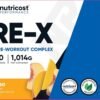 Nutricost Pre-X Xtreme PreWorkout Powder Complex, Peach Mango, 60 Servings, Vegetarian, Non-GMO and Gluten Free