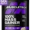 Mass Gainer MuscleTech 100% Mass Gainer Protein Powder Protein Powder for Muscle Gain Whey Protein + Muscle Builder Creatine Supplements Vanilla, 5.15 Pound (Pack of 1)