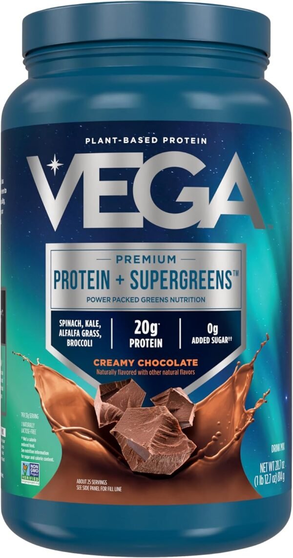 Vega Protein & Greens Powder, Chocolate, 28.7 Ounce